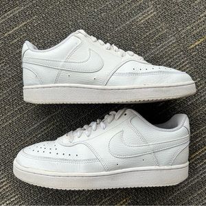 Size 8W/ 6.5M - Nike Women’s Court Vision Low CD5434-100 White Used Sneakers